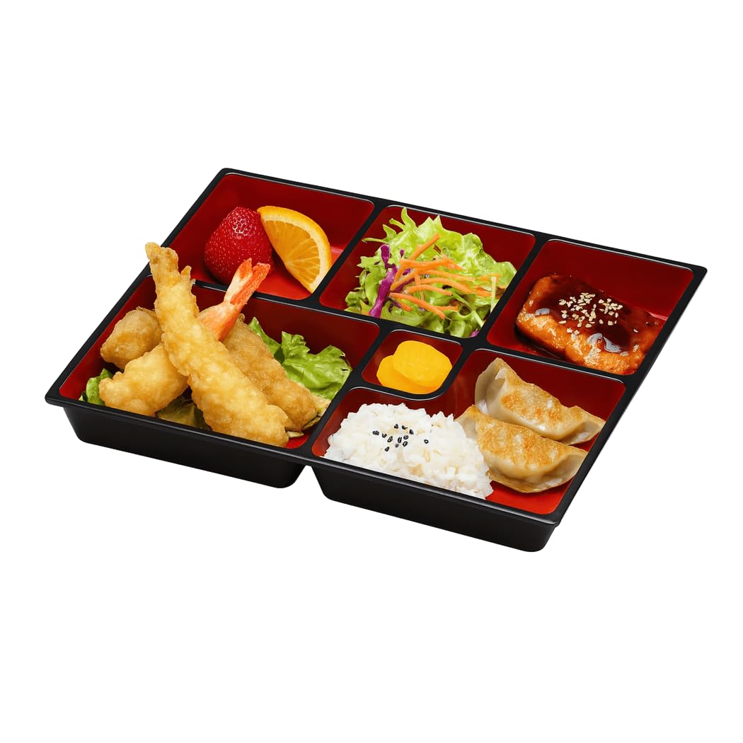 Amazon.com: JapanBargain 1594, Lunch Bento Box 6 Compartments