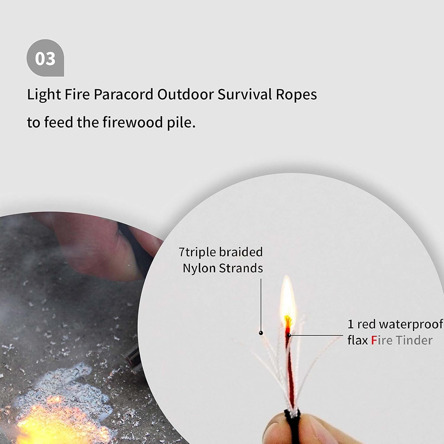 Magnesium Fire Starter AF-374 (4-Pack) and Ferro Rod AF-376 (2-Pack), Waterproof for Camping and Hiking