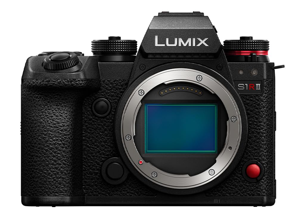 Panasonic LUMIX S1RII Full Frame Hybrid Camera, 44.3MP Sensor, 8K Video, ProRes RAW, Phase Detection Hybrid AF, Dual Stabilizer, 32-bit Float Audio - Bare Body