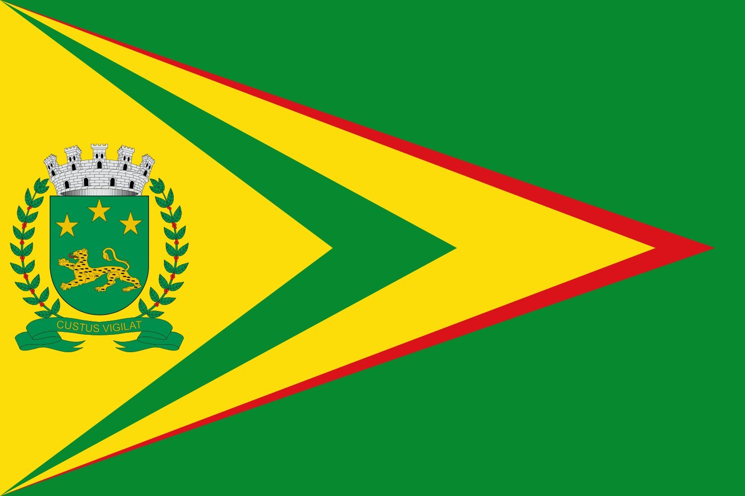 Drapeau Large Bauru SP anti décoloration pour résister au soleil