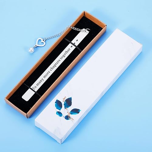 Miniatura 5 de Marcapáginas para mujeres y hombres Día de San Valentín para él aniversario cumpleaños boda compromiso regalo de Navidad para novia esposa novio