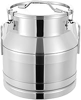 Vista 11 de DNYSYSJ Leche de acero inoxidable, 30L/7.9 galones universal herméticos de metal para leche, contenedor de almacenamiento de líquidos, lata