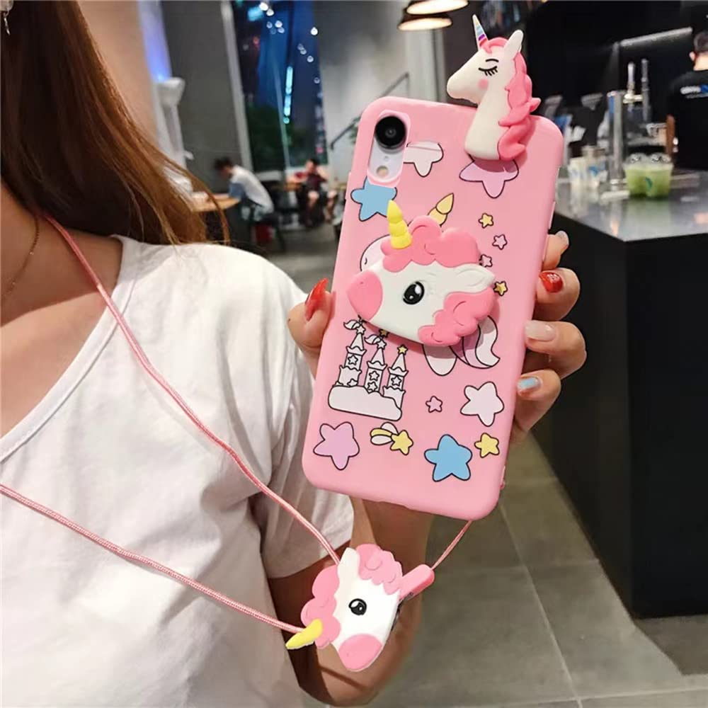 Amazon.com: Unicorn Case for iPhone XR 6.1”, 3D Cartoon