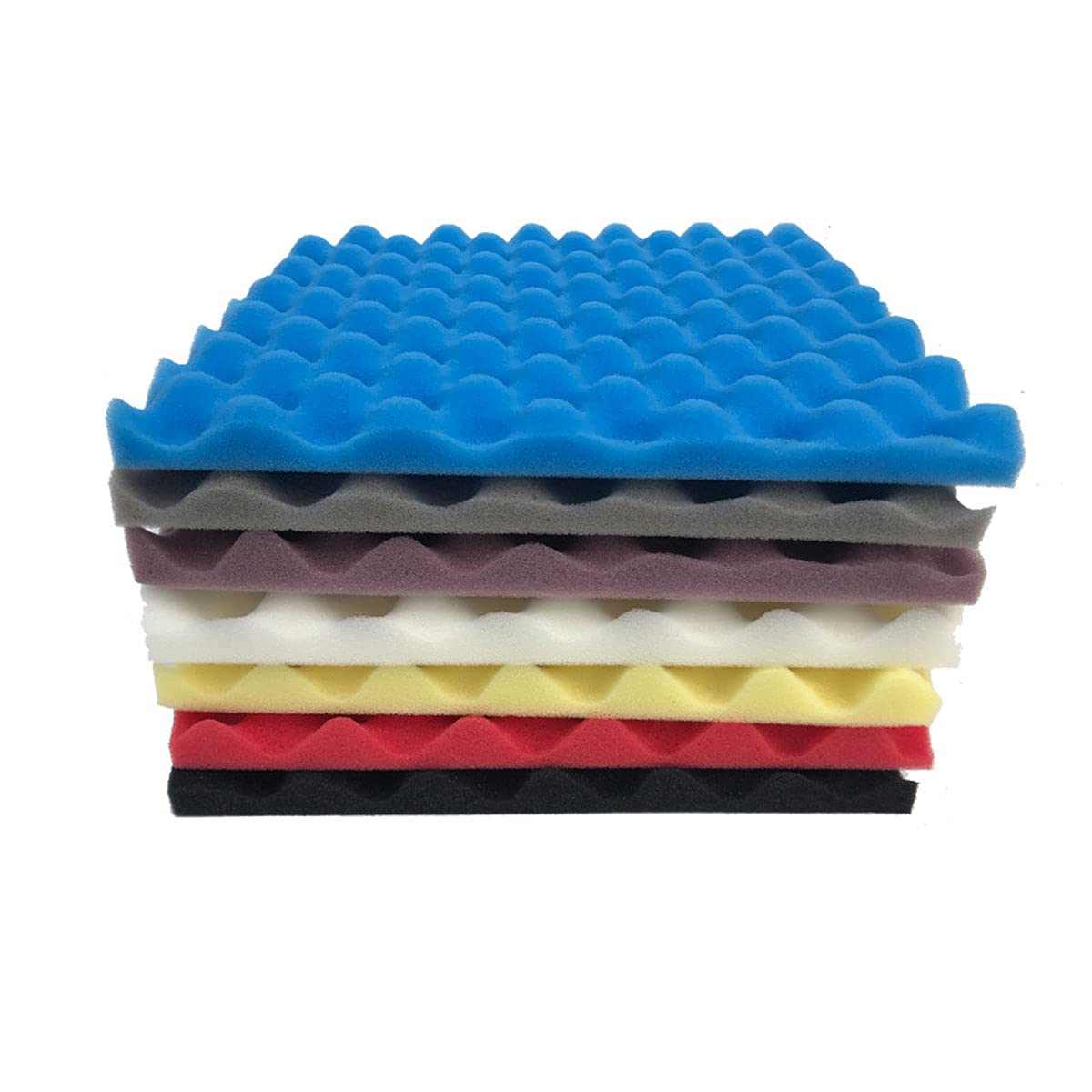 Buy 40pcs Acoustic Foam Tiles Panels Sound proofing Foam 25x25x4cm