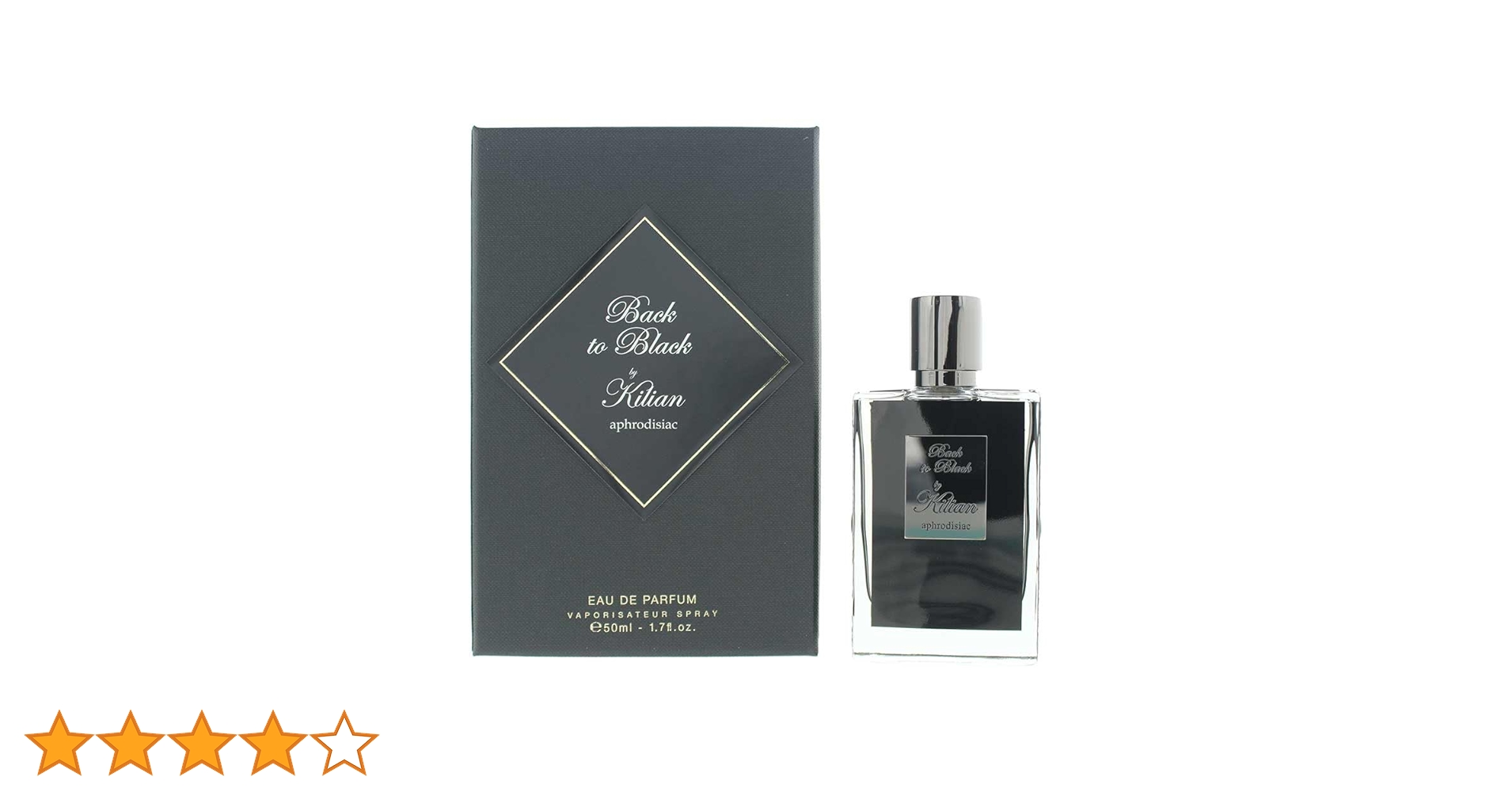 香水(ユニセックス) Kilian Back to Black 50ml Eau de Parfum Kilian Back To Black Aphrodisiac Refillable Eau de Parfum