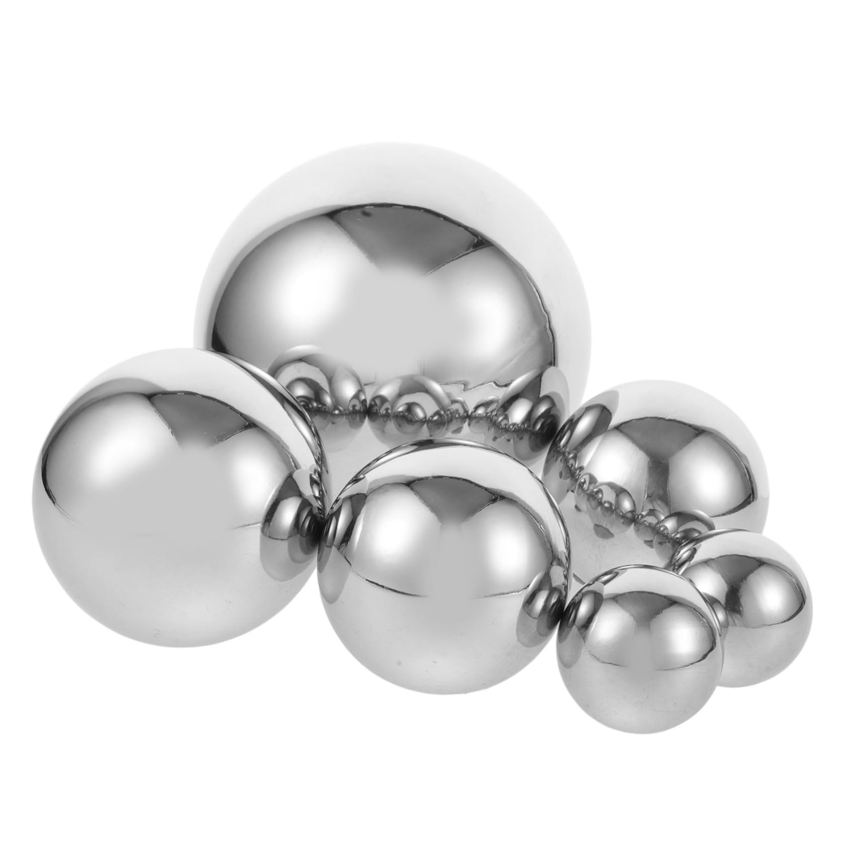 GANAZONO 6-Pack Stainless Steel Mirror Balls Reflective Sphere Balls for Garden Yard Patio Home Decor