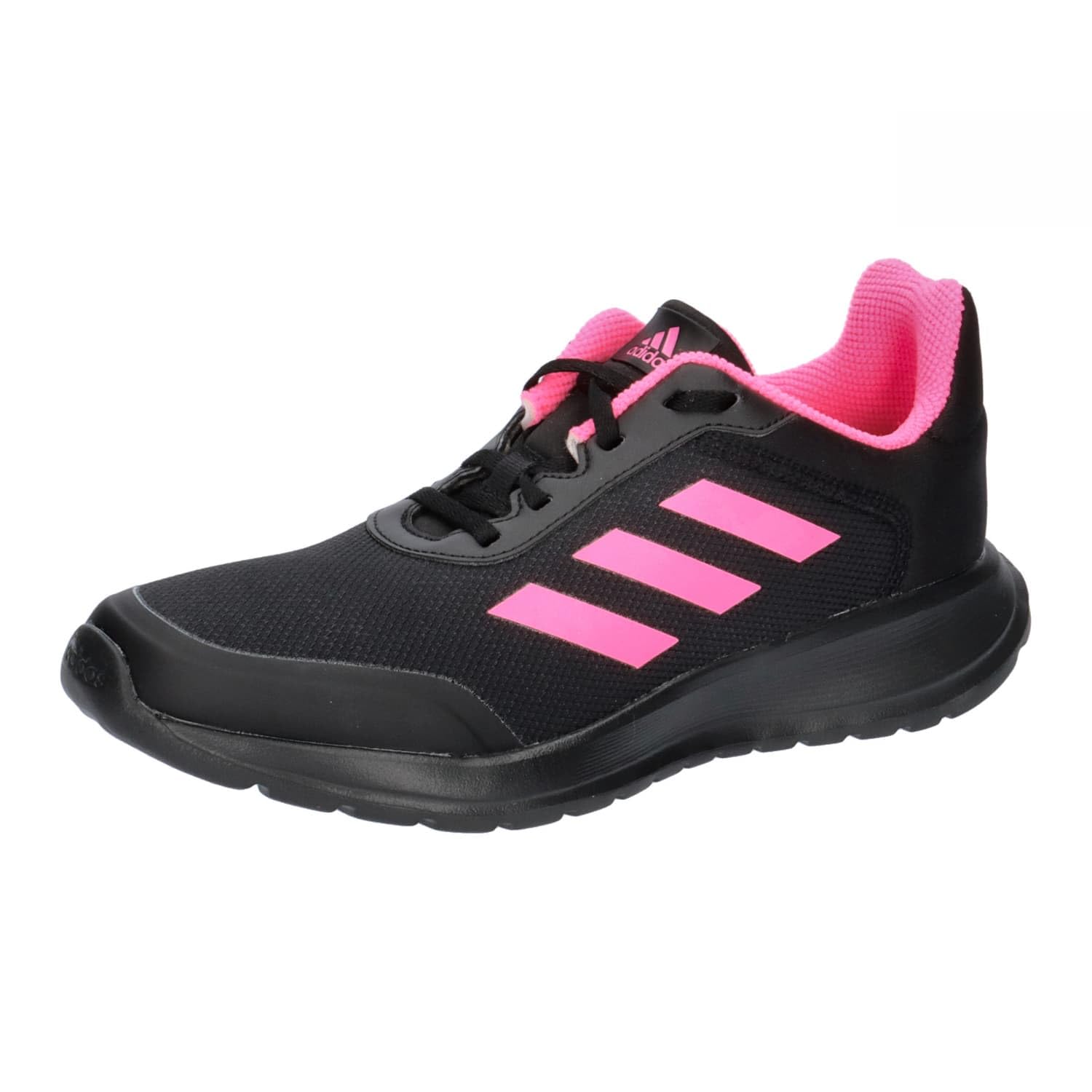 adidas Unisex - Bambini Tensaur Run 2.0 Shoes Kids, core black/pink/core black, 38 2/3 EU
