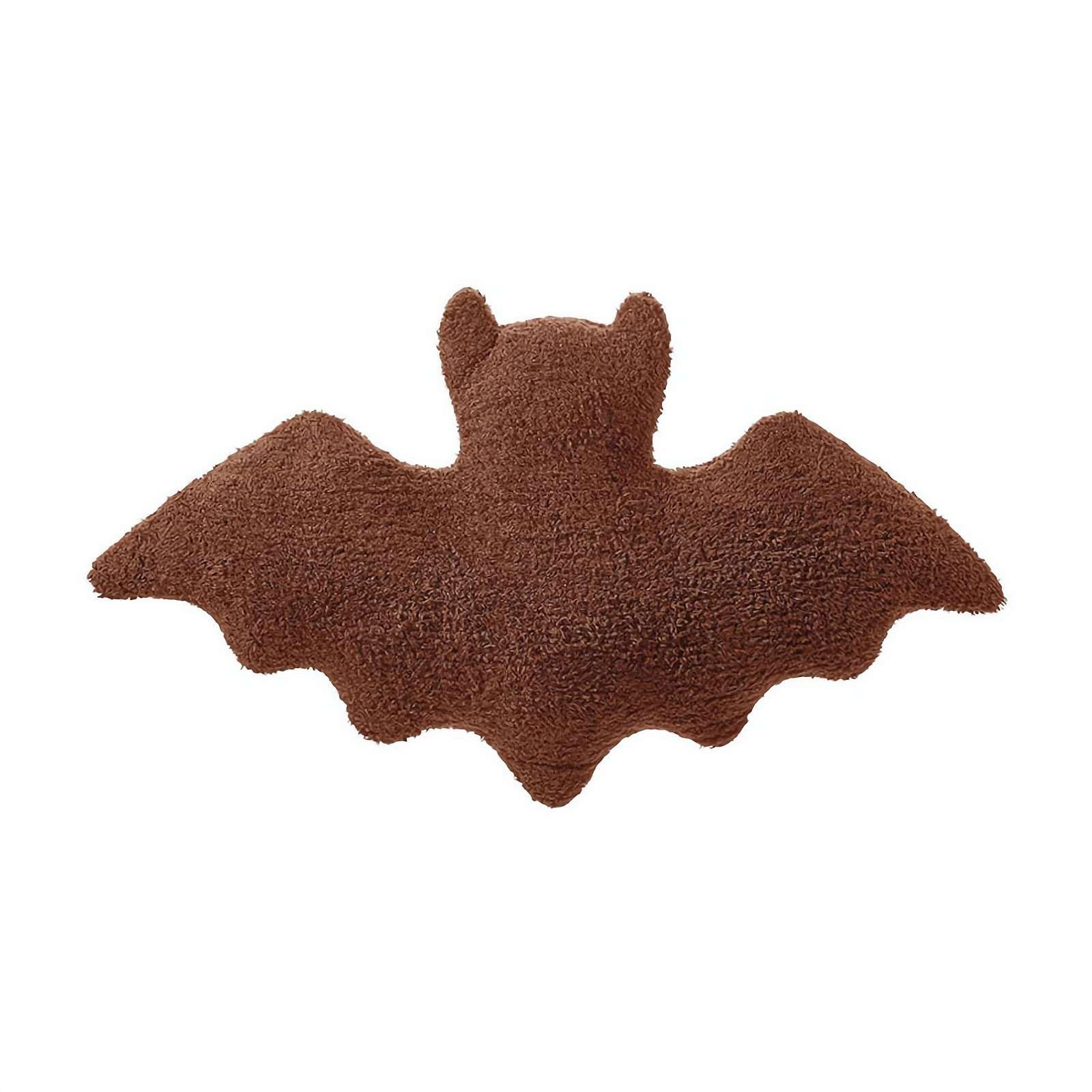 AELS Set Di 2 Cuscini Pipistrello In Peluche Per Halloween - 60 E 50 Cm - Morbidi E Neri