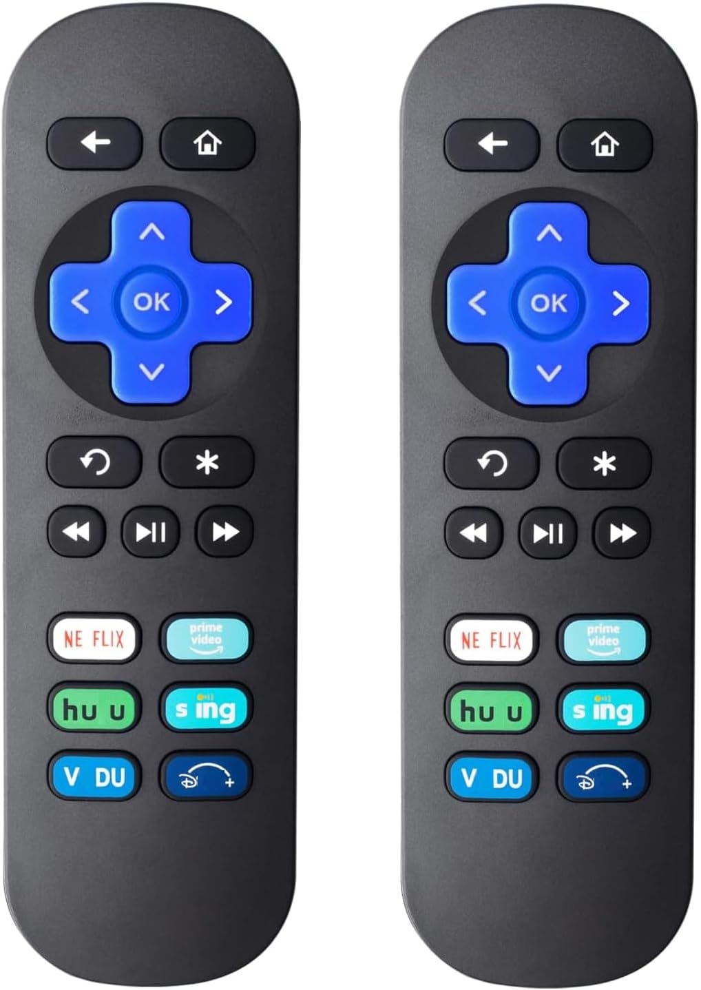 [2 Pack] Replaced Remote Control Only for Roku Box, Compatible for Roku (HD,LT,XS,XD),for Express,for Premiere(NOT for Roku Stick and Roku TV)