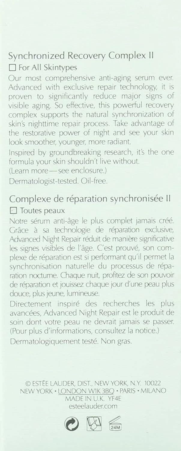 E. Lauder Advanced Night Repair Synchronized Multi-Recovery Complex, 50 ml | Serum Siero Riparatore Notte per Pelle Idratata piu Giovane Radiosa e Tonica uniforme - Rivenditore Ufficiale del Marchio