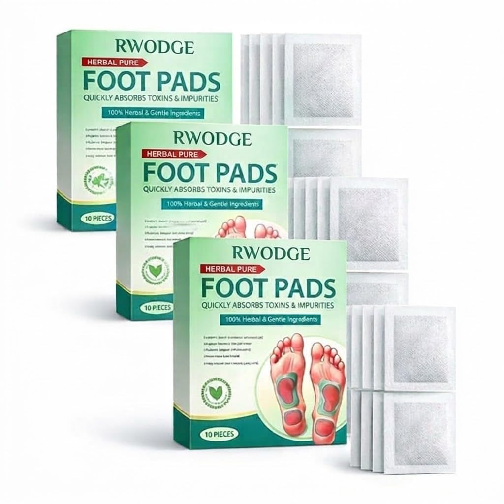 Detox Foot Patches for Weight Loss & Toxin Removal | Natural Ginger Herbal Foot Pads for Deep Cleansing & Body Detox | Foot Patch for Pain Relief & Detoxification | Foot Pads for Women & Men (30 PCS)