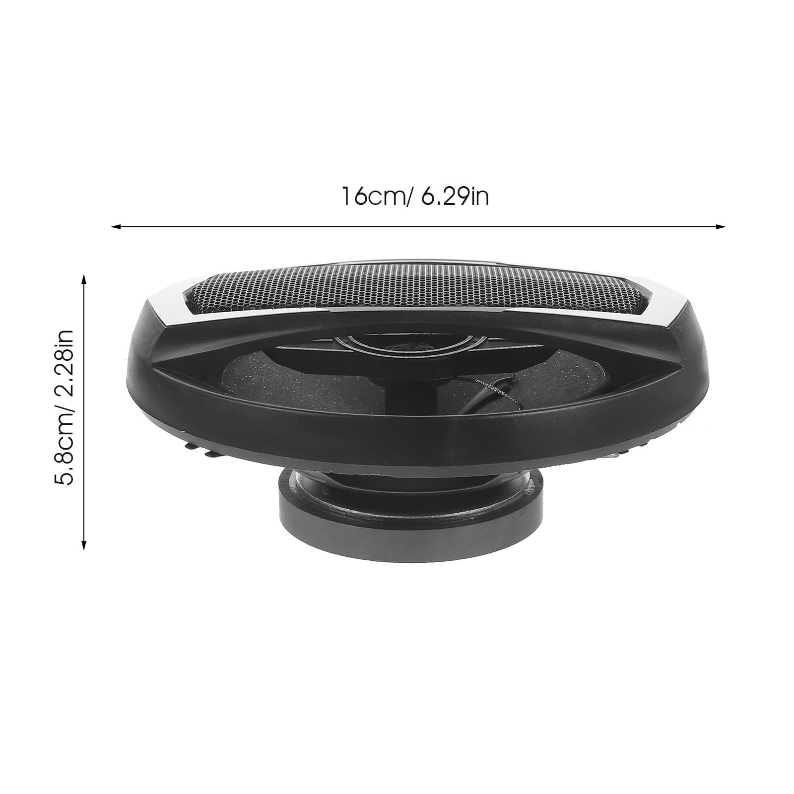 Sewroro Altavoz Redondo Coaxial de 6 Pulgadas para Coche 4 Ohmios