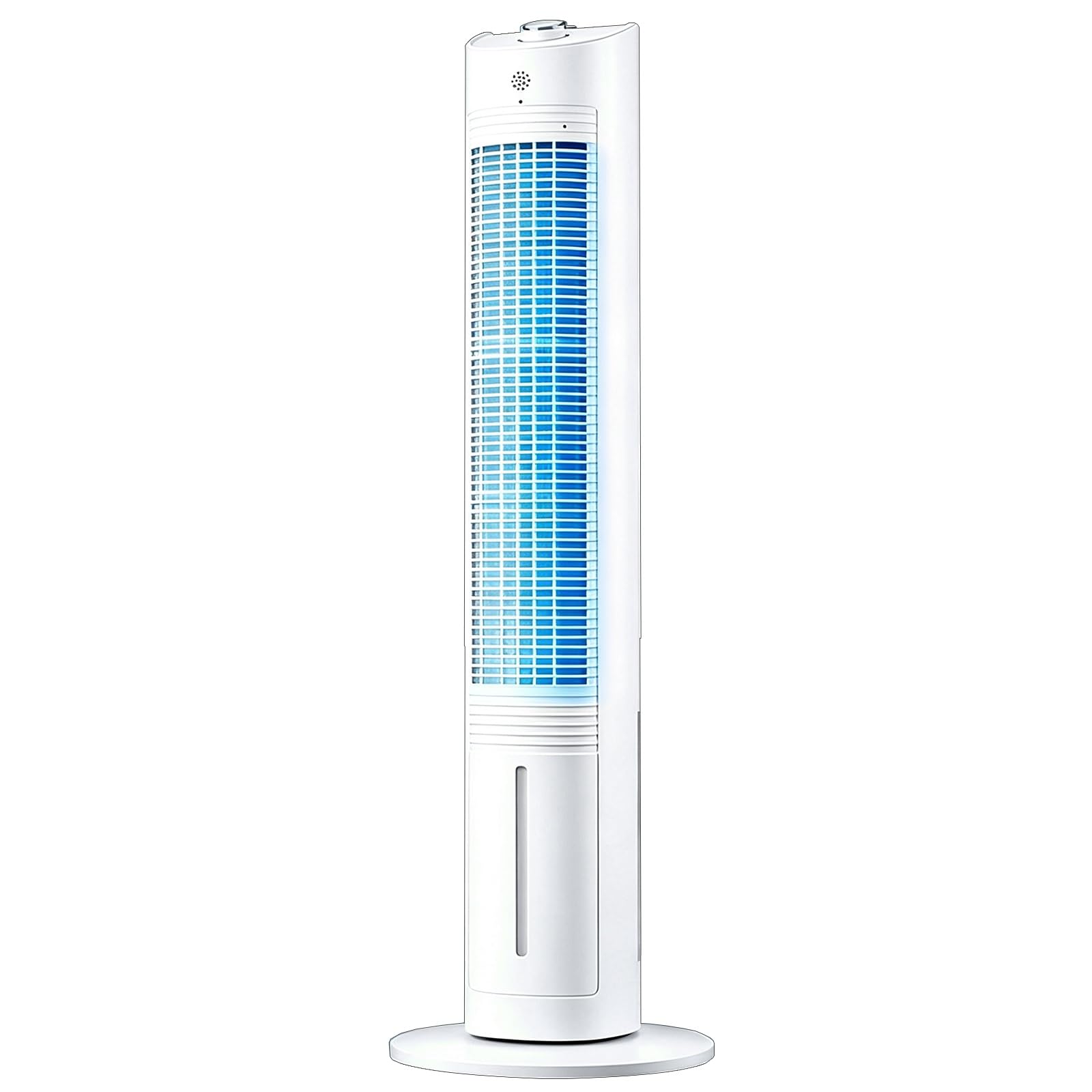 Ventilador Columna, Ventilador de Pie Silencioso, 30W, Oscilación de 80° | Ventiladores de Torre, 3 Velocidades, 3,6L, Refrigeración con Cristales de Hielo, para Hogar, Altura 100cm