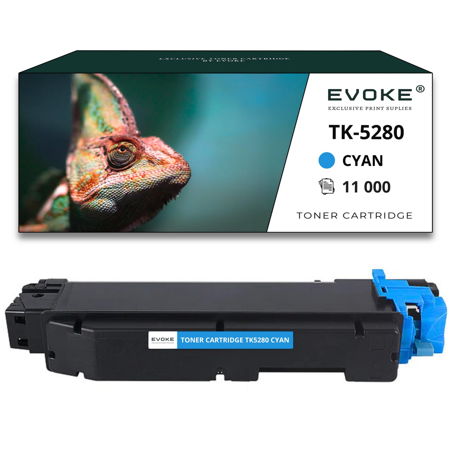 EVOKE TK5280 Toner Kompatybilny z Kyocera M6235cidn M6635cidn P6235cdn (Zestaw CMYK) 46000 Stron