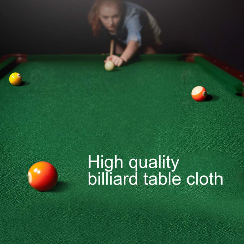 Billardtischdecke Filz Snooker Tischkissen für Billardtuch 8ft + 7ft Tischdecke - Grün, 8ft