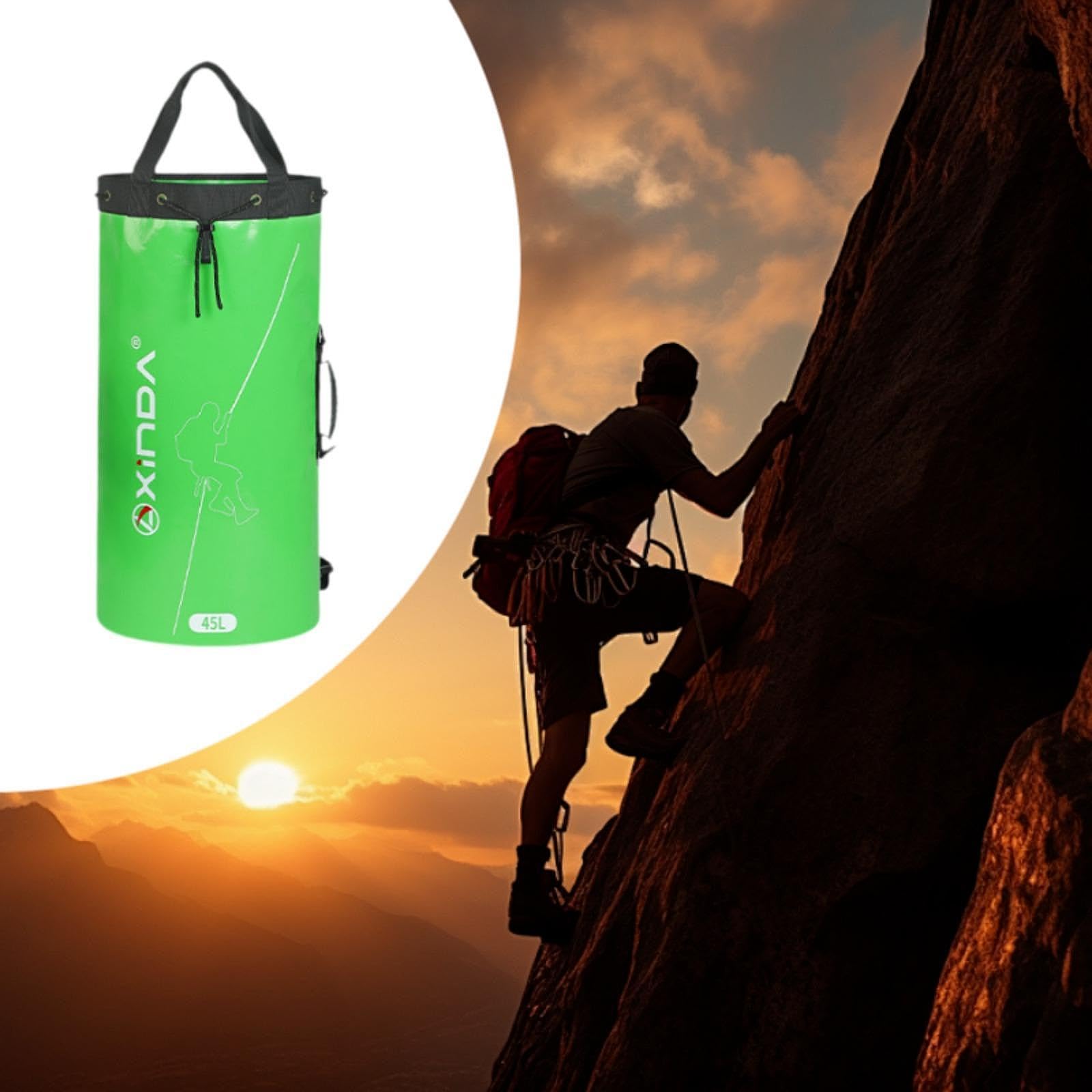 Sacca Porta-Corda, Zaino da Arrampicata, Accessorio Impermeabile, per attività All'aperto Come Arrampicata, Trekking Ed Escursionismo.