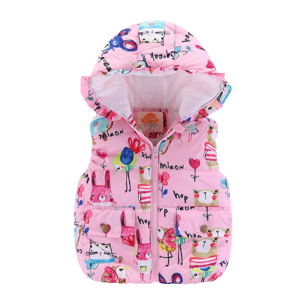 Happy Cherry | Gilet Pile Bambino Con Cappuccio | Senza Maniche Per Mezze Stagioni | Unisex 2-8 Anni | Morbido E Caldo