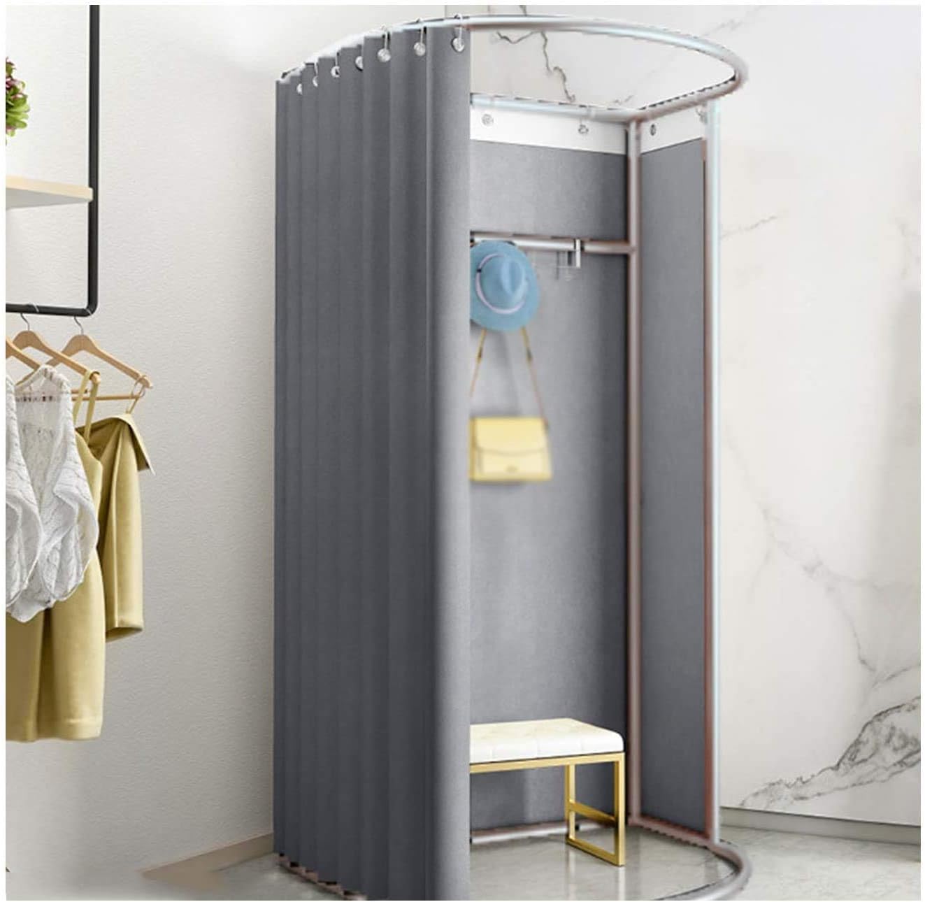 衣料品店のフィッティングルーム シンプルなロッカールームのプライバシーシェルターフィッティングルーム シェードカーテンとオフィスの女性服屋の ドレッシングルームのためのトラック フィッティングルームドレッシング室 Color E Size 100x90x0cm 人気ブランドの 衣料品店のフィッティングルーム シンプルなロッカールームのプライバシーシェルターフィッティングルーム シェードカーテンとオフィスの女性服屋の ドレッシングルームのためのトラック フィッティングルームドレッシング室 Color E Size 100x90x0cm 人気ブランドの