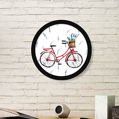 Fleur de lavande peinture d'art ronde en bois pour mur maison