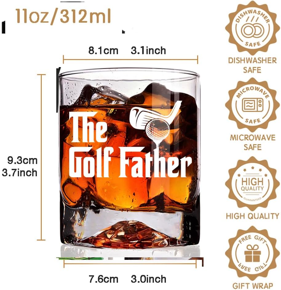 The Golf Father Funny Golf Set Gifts for Dad Men Golfer Fan, New Dads Sport Accessories, Birthday Father's Day Present for Golfers Daddy Father Papa Husband from Daughter Son Kids Wife