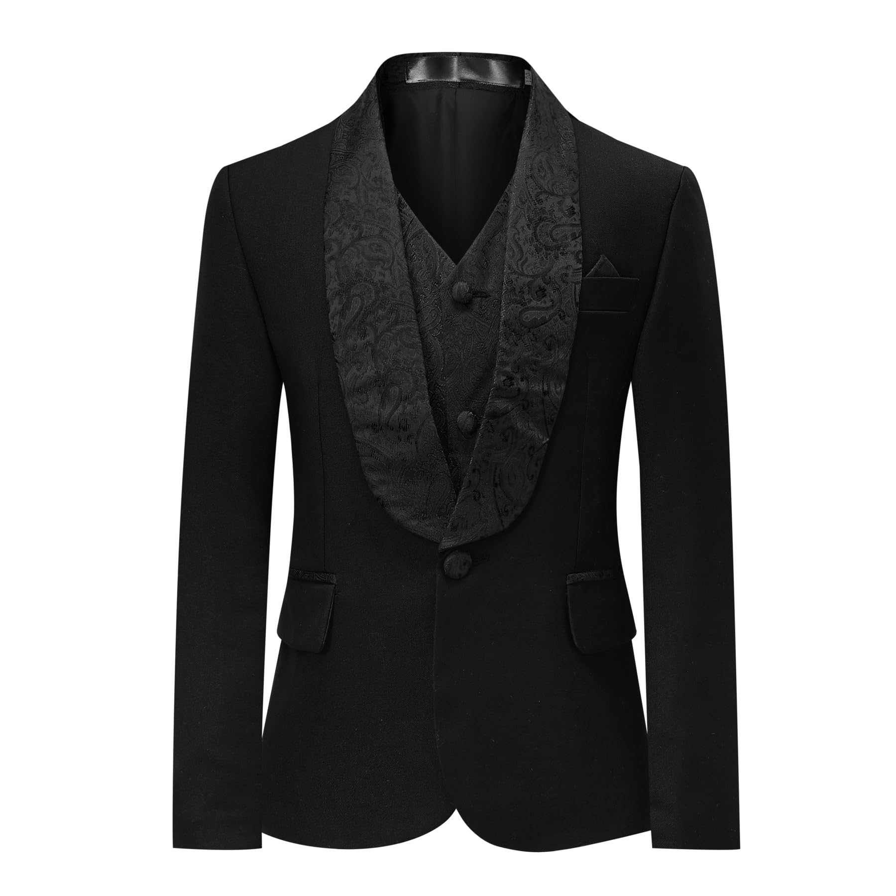 Garçon Costume 3 Pièces Classique Slim Fit Mariage Bal Tuxedo Veste Pantalon Et Gilet