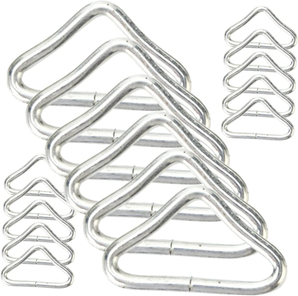30pcs Portable Trampoline Replacement Parts Triangle Buckles Rings Sturdy Comfortable for Boys and Girls Plaything