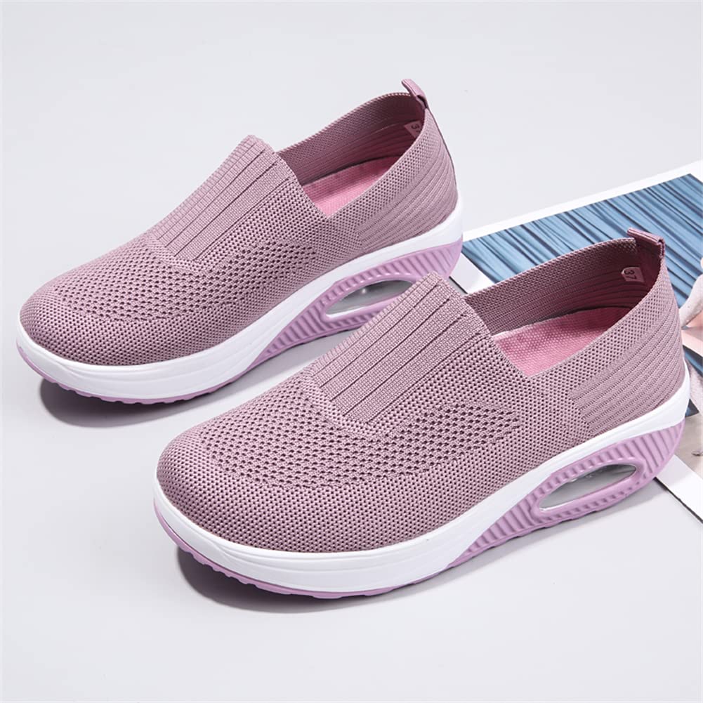 Damskie buty do fitnessu, oddychające buty z siateczki, szybkie zakładanie, buty sportowe, trampki, buty do biegania, czółenka