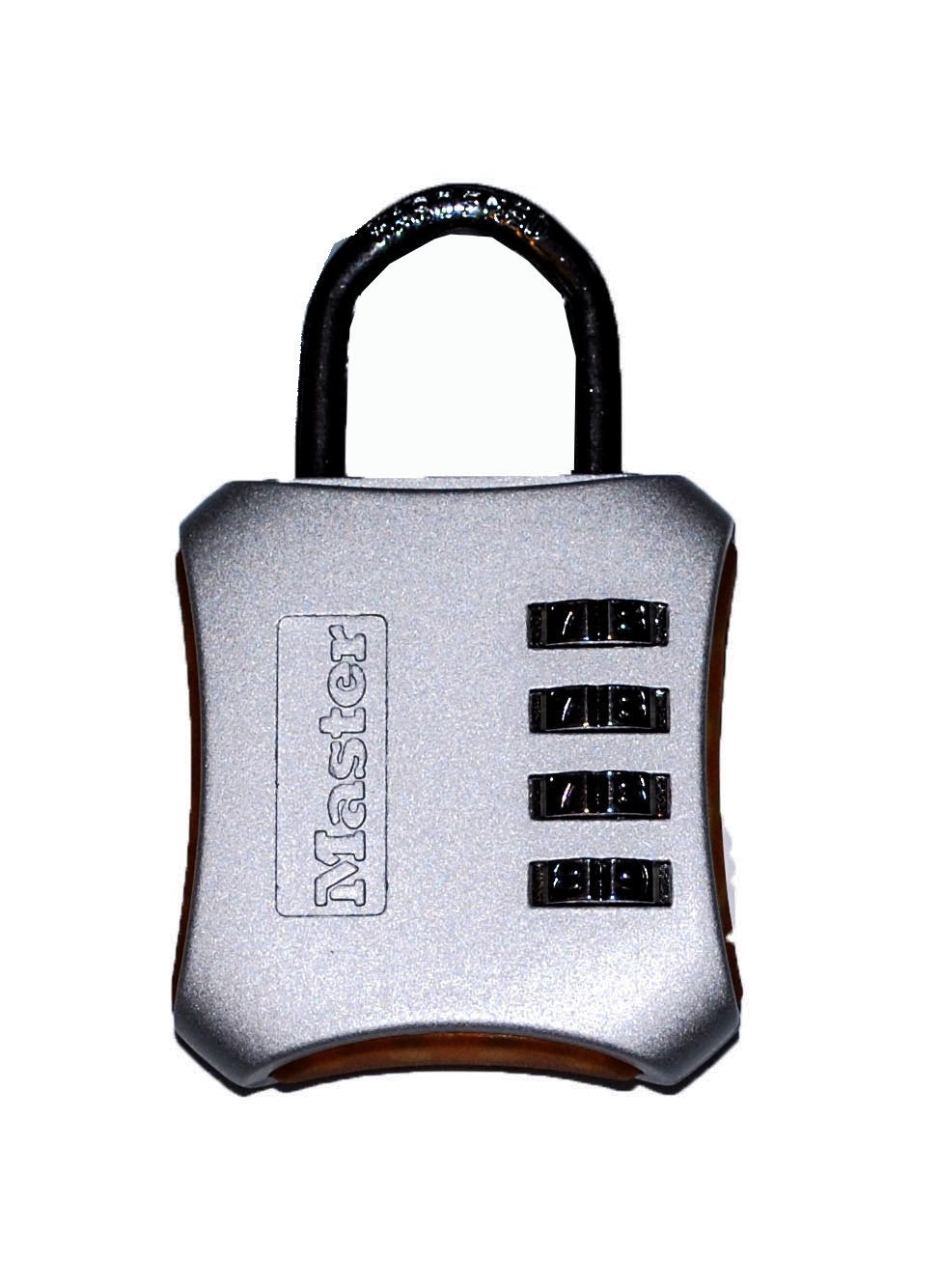 Master Lock 653D zestaw – połączenie 5-centymetrowa kłódka, 4 kolory mogą się różnić, 4-pak