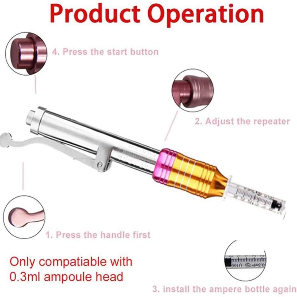 Hyaluron Pen, Haute Pression Pistolets Acides Soin De La Peau Massage Atomiseur Trousse Réparer Rides Anti-Âge Serrage De La Peau