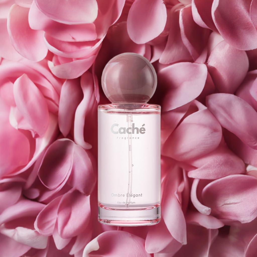 Ombre Élégant by Caché – Jasmine, Tuberose, Almond, Coffee, Cacao, Amber; Eau De Parfum (EDP) 50ml, Feminine - Image 3