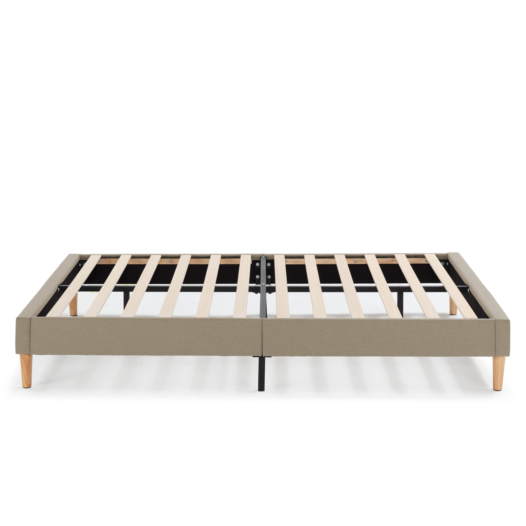 HOMN LIVING Somier Tapizado Aura 160x200 cm Beige 30 cm