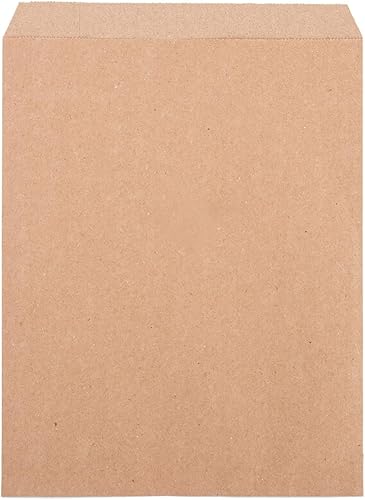 SSWBasics Bolsas de mercancía medianas de papel kraft natural – 8.5 pulgadas de ancho x 11 pulgadas de alto – Caja de 1000 – Bolsas de papel para