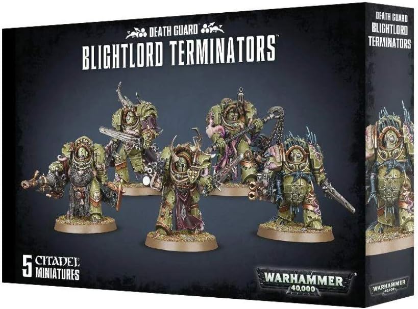 99120102074" Death Guard Blightlord Terminators Miniature, Black,12 years to 99 years