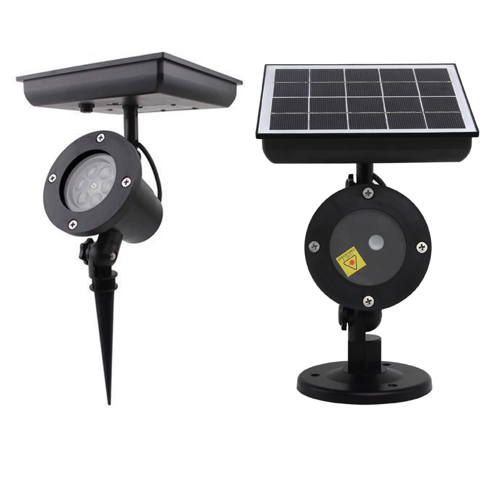 MLHDZ Snowflake Solar LED Projector Lamp, USB Outdoor Waterproof Lawn Decor, Colorful Christmas Party Landscape Light(White Snowflakes)