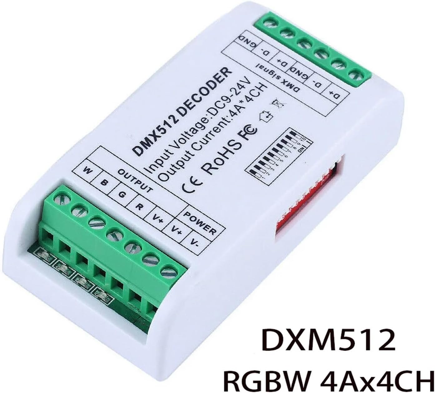 LED Light Strip Controller 512 Decoder RGB 3CH RGBW 4CH Controller Console Use Decorative Lighting Home Light Dimmer(RGB 3Channel)