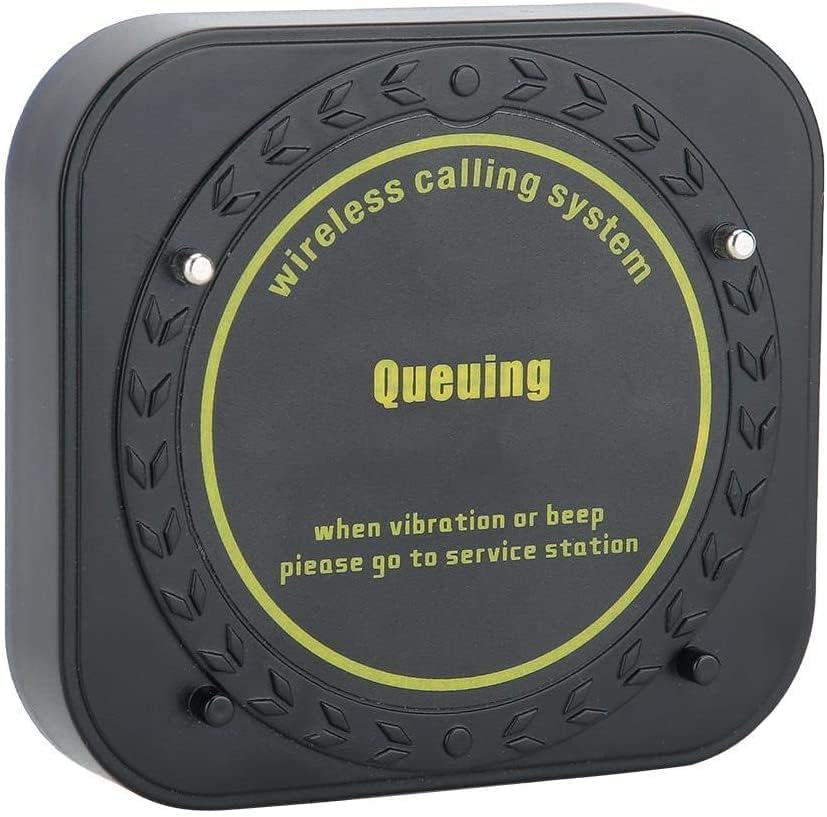 Wireless Calling Pager, 10 pcs Restaurant Buzzers for SU-669-S Table Queuing Wireless Calling System, Vibration Sound Light Prompts Paging Queue System Receiver