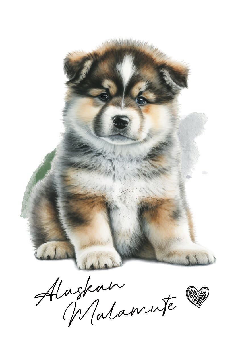 Amazon.co.jp: ポストカード Alaskan Malamute/アラスカン