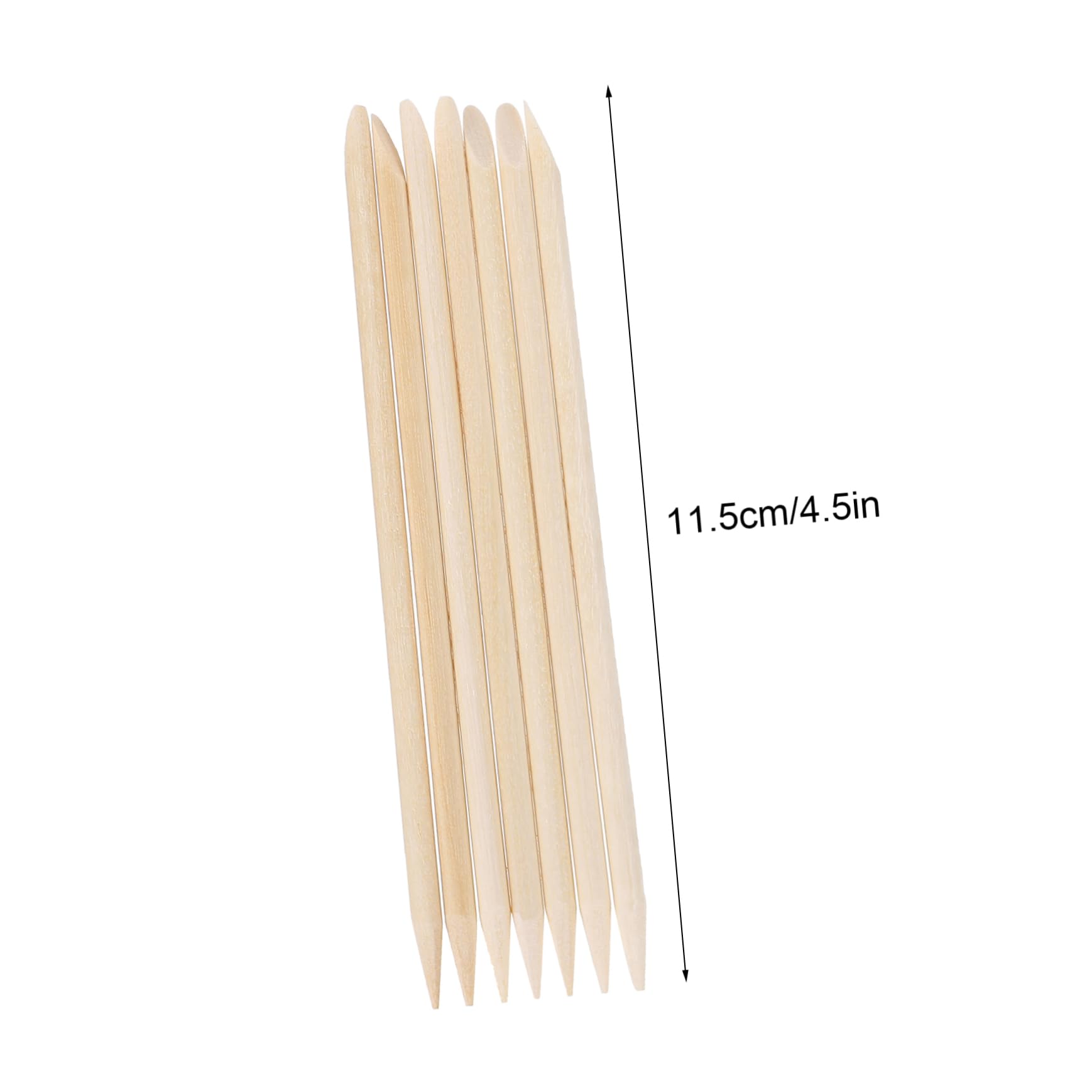 NOLITOY Professional Nail Art Kit 200pcs Wood Nail Sticks Double Sided Cuticle Maintenance