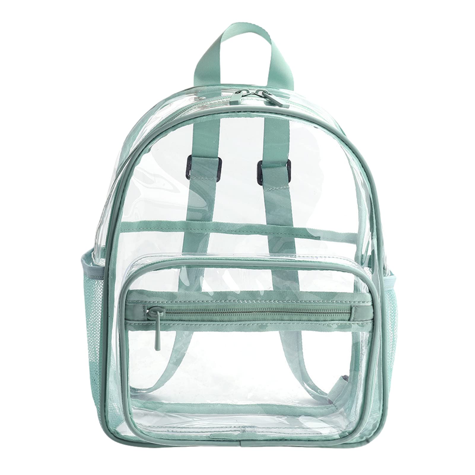 Duqulle Clear Backpack See Through Waterproof Book Bag PVC Bag For Men Women Great Capacity Transparent Backpack Adjustable Straps For School Travel Work Sports