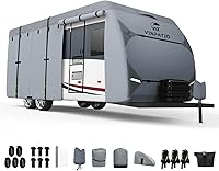 Vista 25 de VINPATIO - Cubierta resistente para remolque, cámper, Toy Hauler, caravana de 22 a 24 pies. de 7 capas, con correas resistentes al viento, cubiertas
