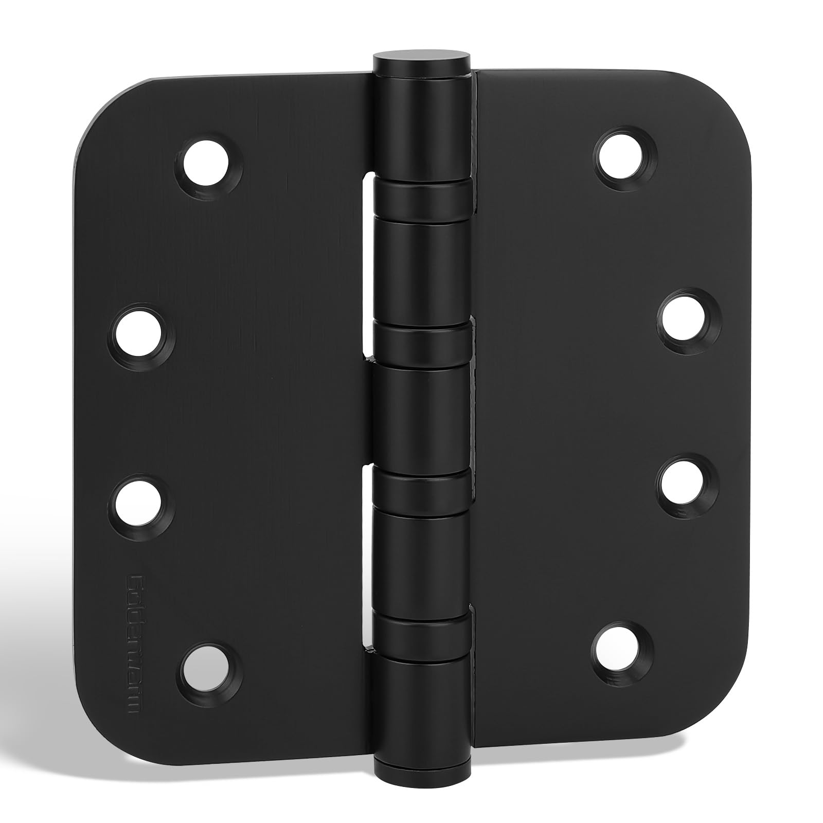 Goldenwarm 3 Pack 4'' Black Ball Bearing Door Hinges