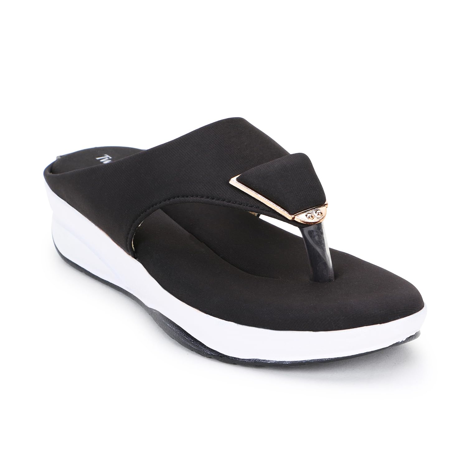 Women Fancy Wedge Sandal Lightweight Extra Softnes Comfortable Casual/Office Stylish Sandals_BZR_027-BLK_8 (B0DBYVJRRW) Amazon Price History, Amazon Price Tracker