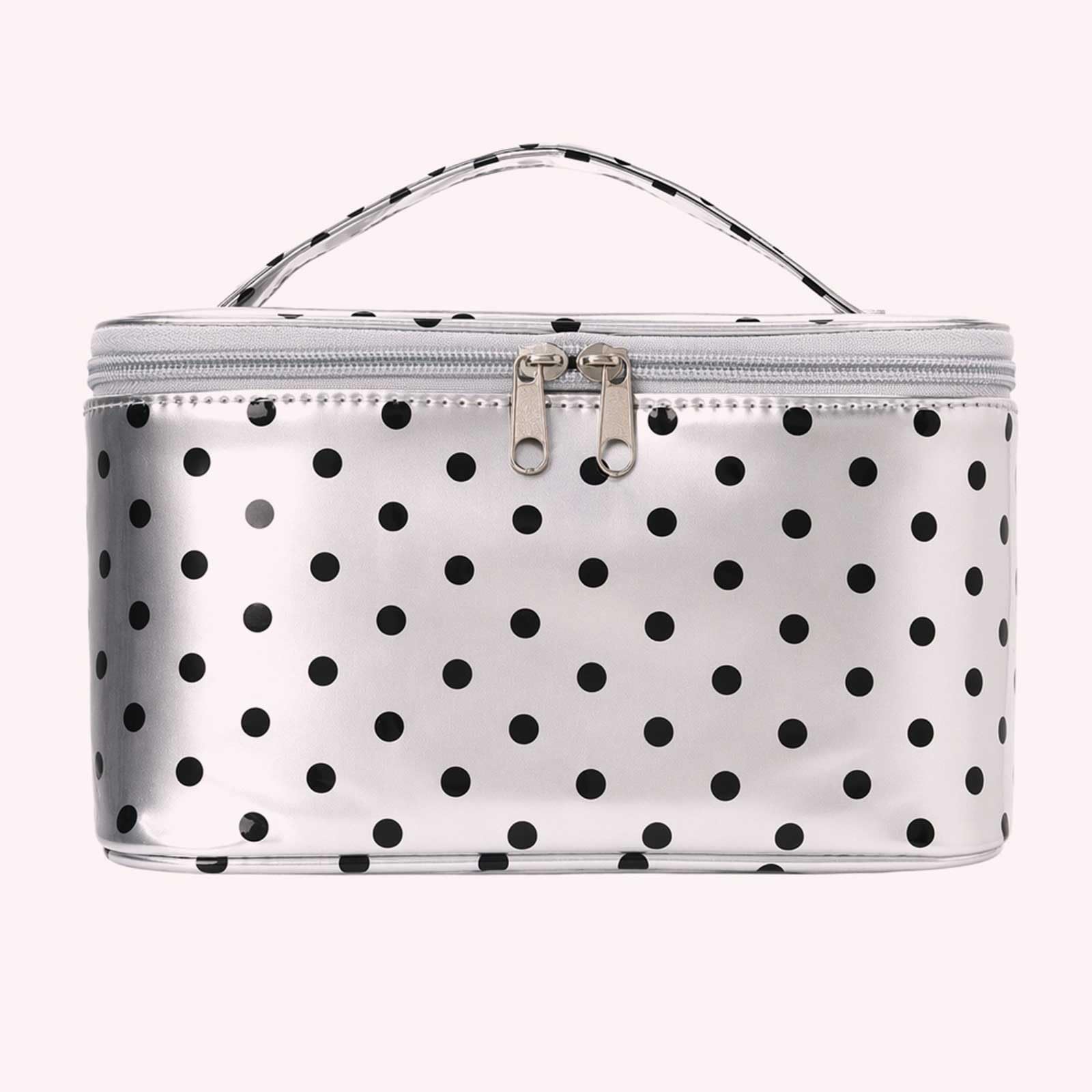 Damski PU Polka-Dot Boho Tote organizer czerwony