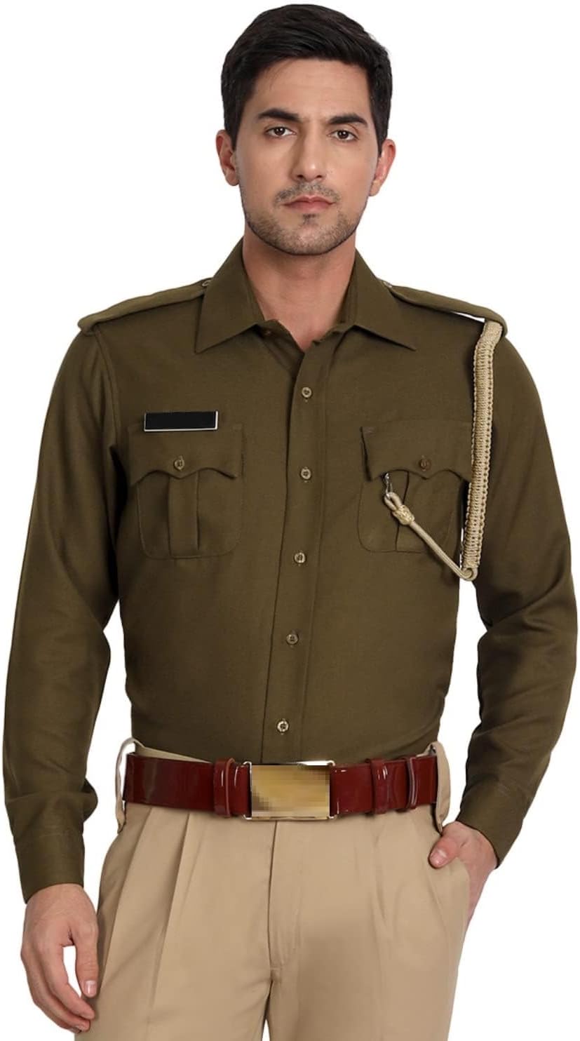 uniformerAngola Police Winter Warm Shirt - Uniform/Vardi (Olive Green)