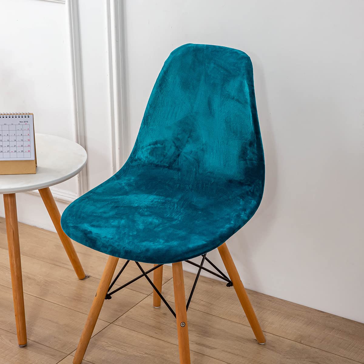 Housse de Chaise scandinave Extensible en Velours Housses Chaise Salle à Manger Scandinaves 2/4/6 Pieces Couvre Chaises de Cuisine Scandinaves