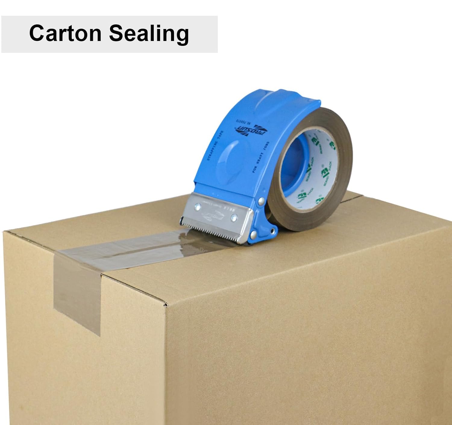 BOMEI PACK 3inch Brown Packing Tape, 12 Refills Rolls Wide Packaging Tape for Moving, Shipping and Storage, 2.4 Mil x 110 Yards