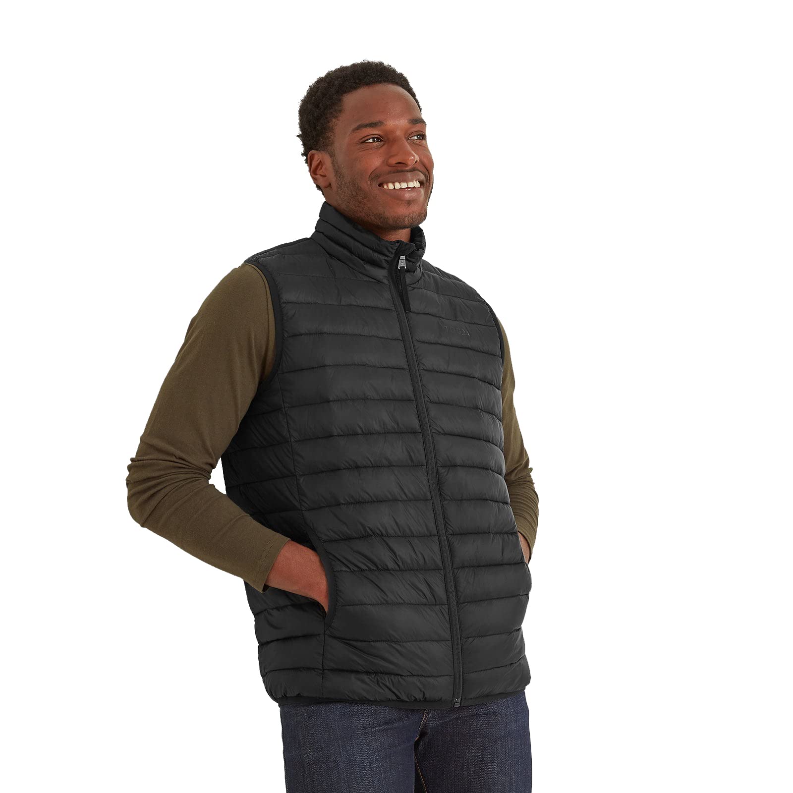 TOG24 Gibson Lightweight Padded Gilet for Men, Ultra Warm, Supersoft, with Eco-Friendly Filling, Wind Resistant, Two Lower Pockets
