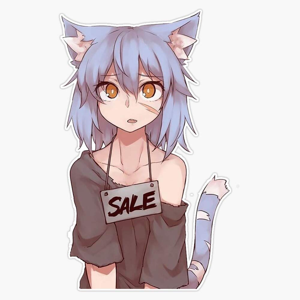 Amazon.com: Leyland Designs Poor Neko Sticker Outdoor Rated