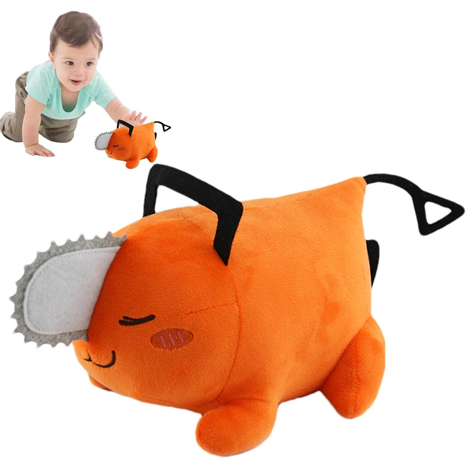 Buy Chainsaw Man Merch, 25cm Pochita Plush Closed Mouth Cute Chainsaw