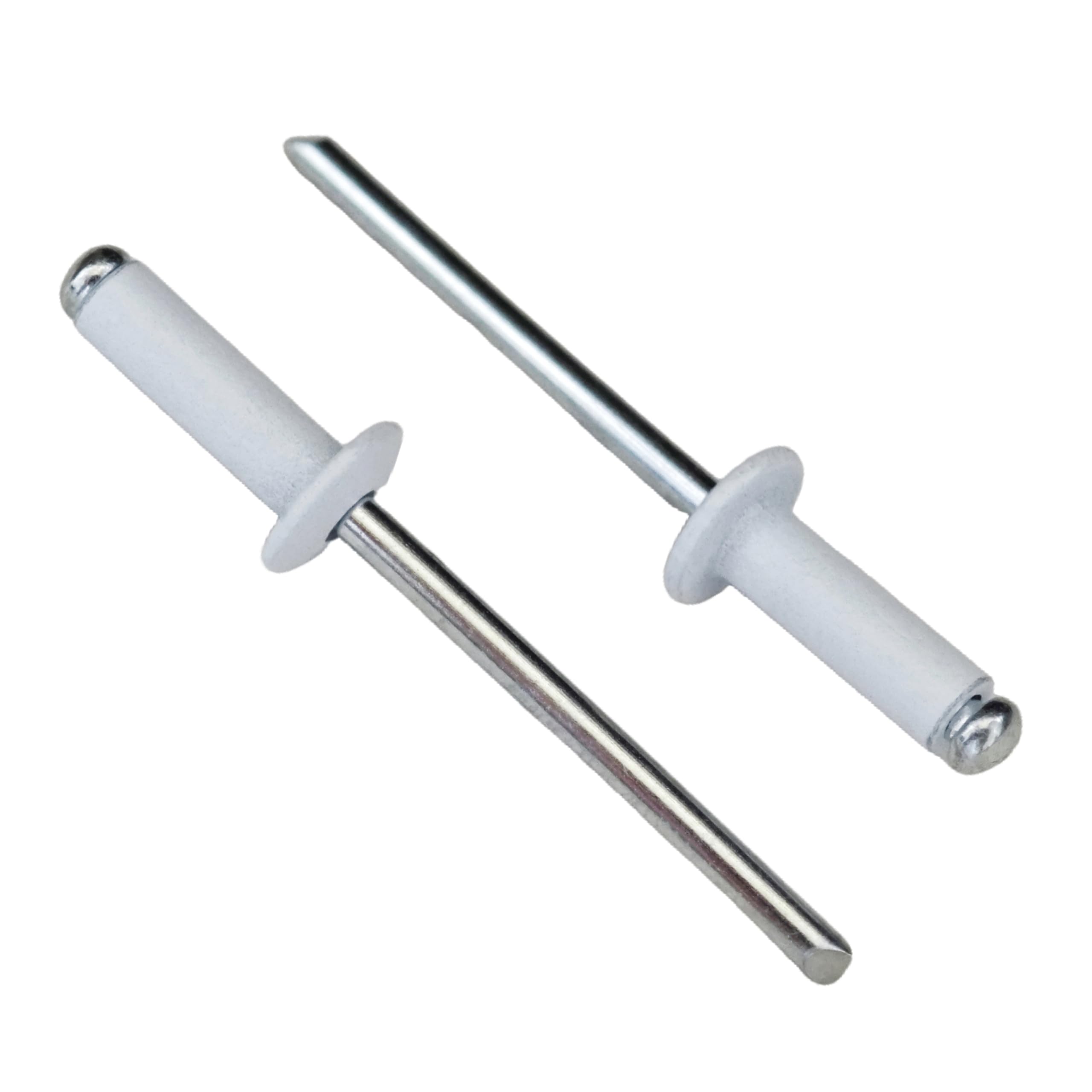 Wensilon (350Pcs) 5/32"x1/2" White Aluminum blind pro Rivets,White Aluminum Grip and Steel Mandrel